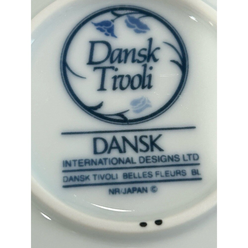 Dansk Tivoli Belles Fleurs Blue/ White Floral Ceramic Tea / Coffee Pot with Lid - Picture 9 of 12